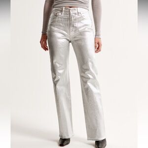 Abercrombie & Fitch Silver Straight Leg Jeans